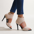 Savannah – Stretch Knit High Heel Sandals